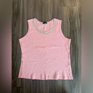 Y2K style beaded tank top